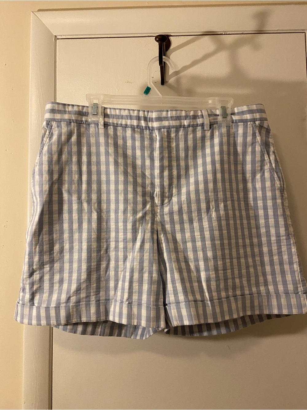 Polo by Ralph Lauren Light Blue & White Striped Bermuda Shorts
